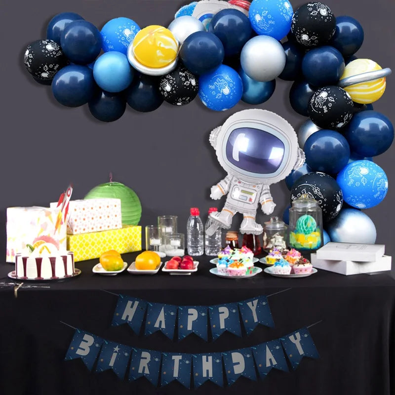 Outer Space Astronaut Balloon Kit for Kids' Birthday